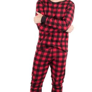 Red buffalo plaid men’s pajamas
